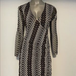 EUC SEXY KENNETH COLE SILK FAUX WRAP V~NECK DRESS